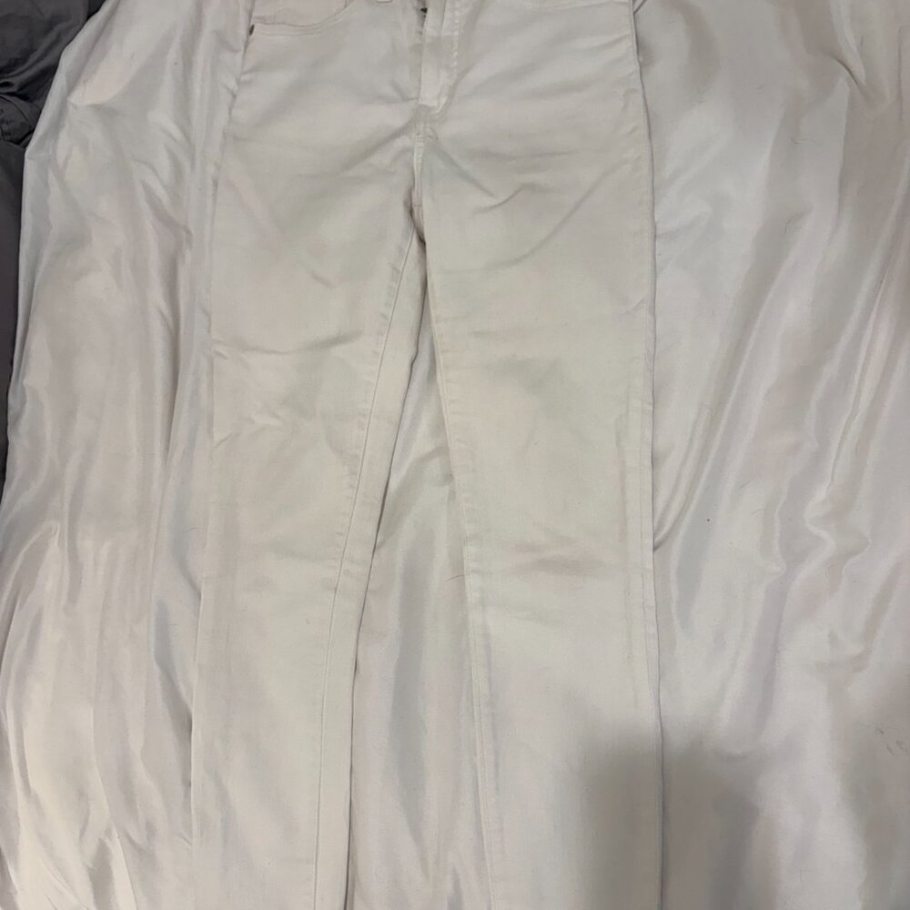 Madewell 11" High-Rise Skinny Jeans in Pure White